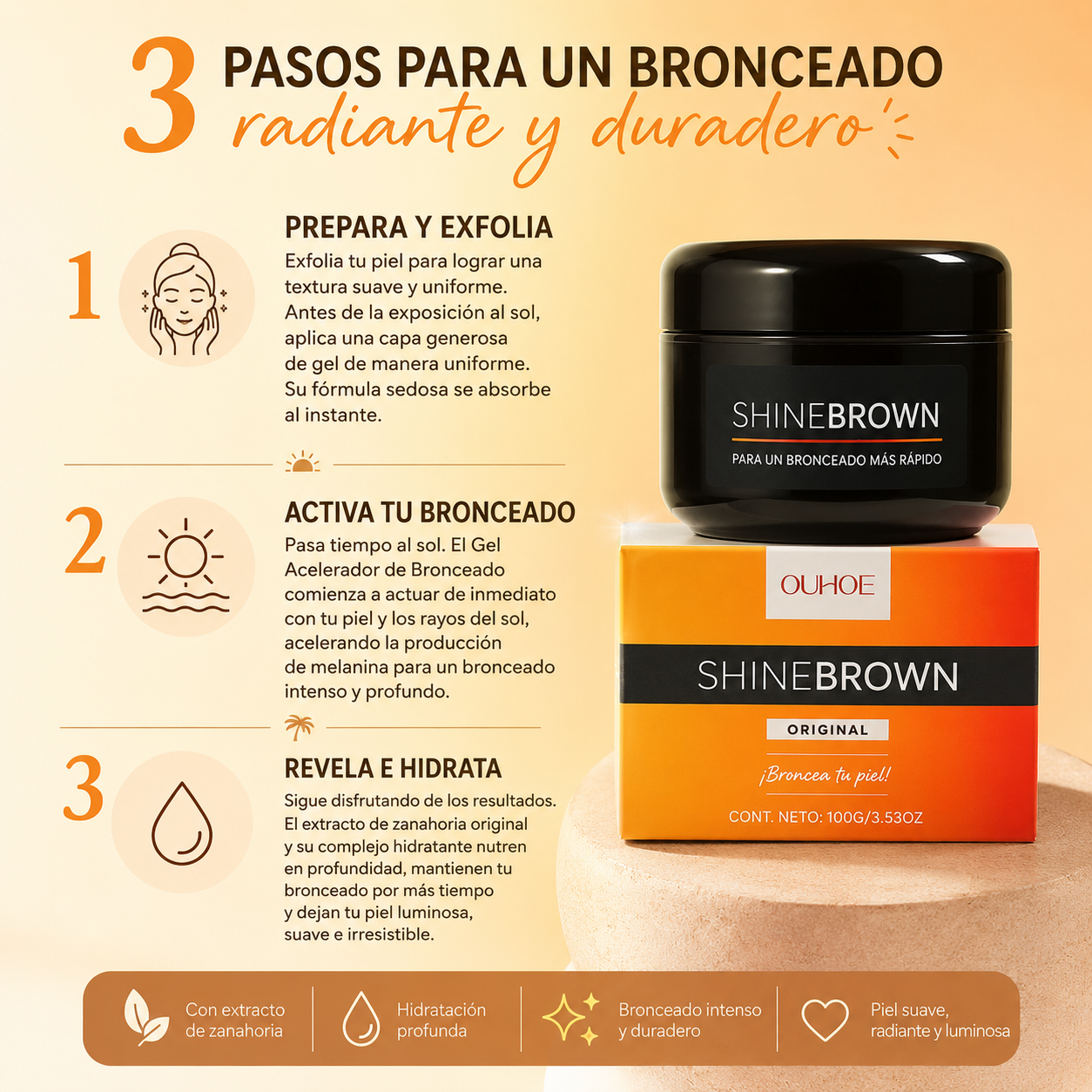 ShineBrown Gel Bronceador Dermoactivo